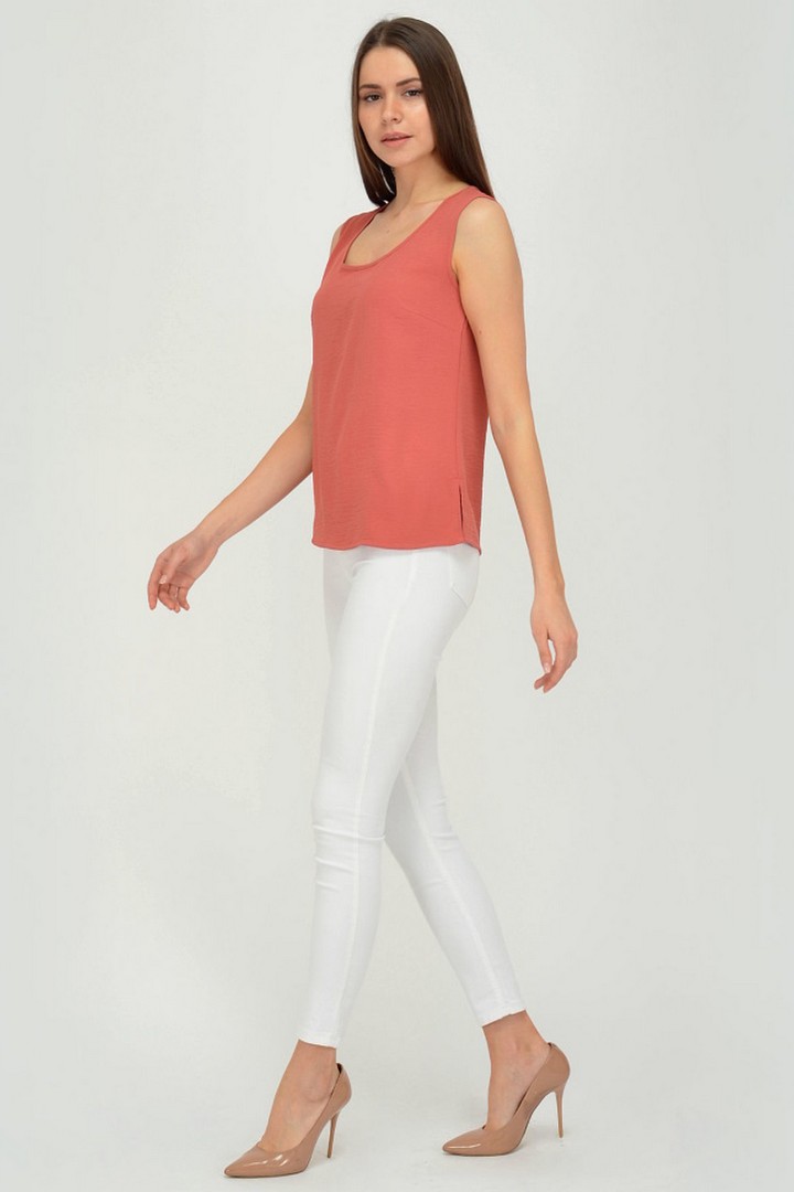 Фото товара 19800, легкий топ кирпичного цвета